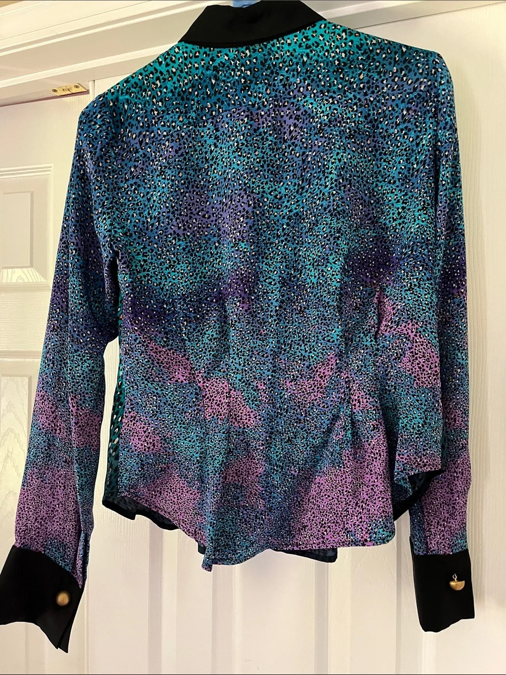 Nanette Lepore Leopard Print ButtonUp Blouse - Picture 6 of 9